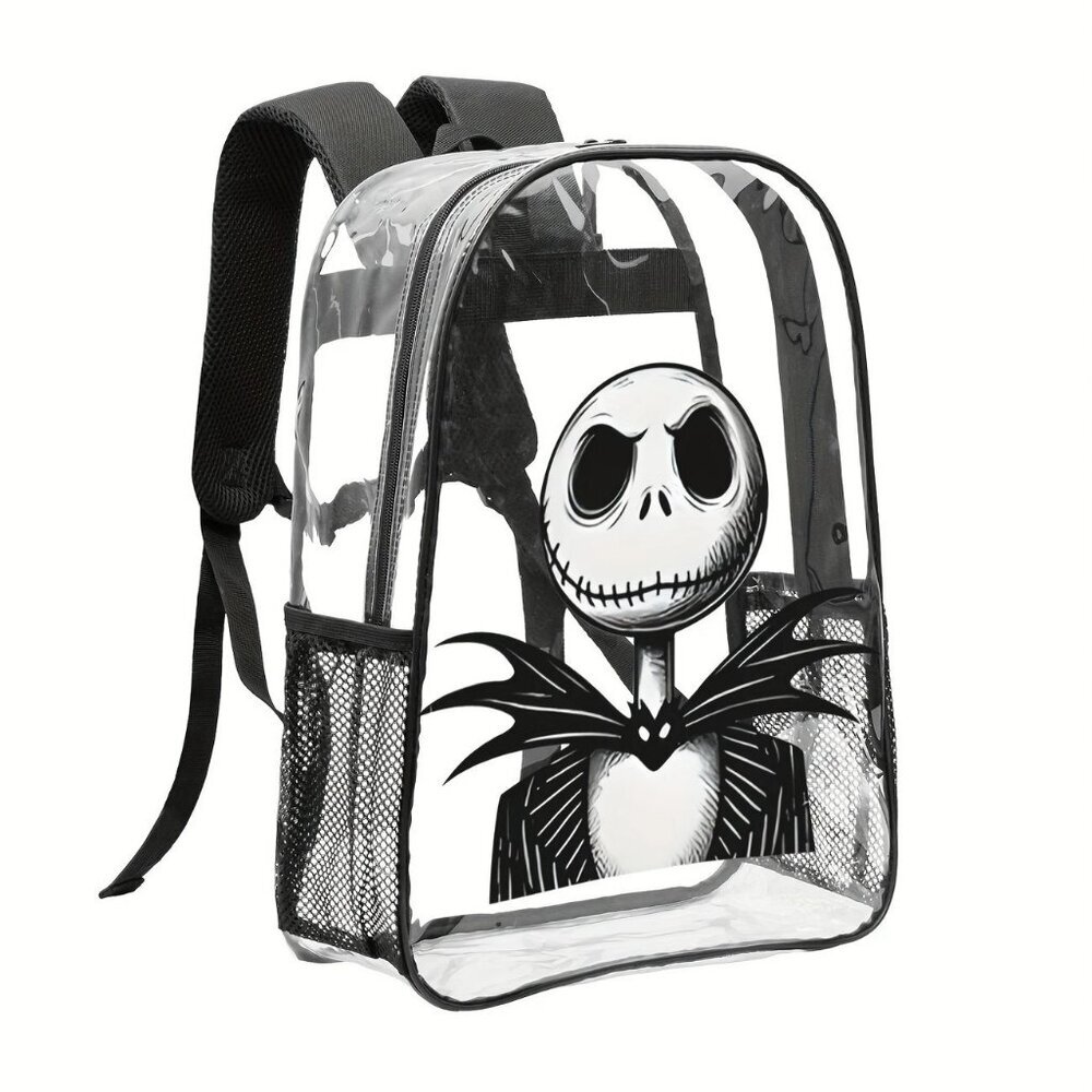 Disney Nightmare Before Christmas Jack Full-Size Transparent Backpack NWT​ - Picture 2 of 4